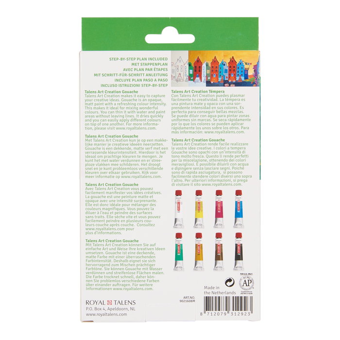 Talens Set de Témpera Art Creation de 8 Tubos de 12 ml Talens Set de Témpera Art Creation de 8 Tubos de 12 ml